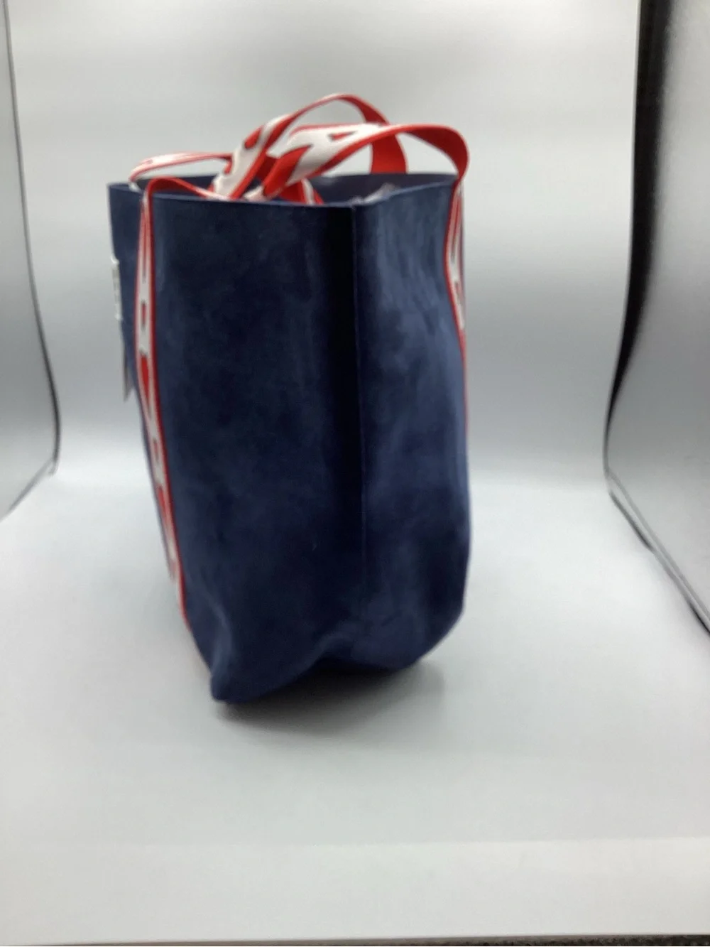 Brighton Navy Velveteen Heart Tote New With Tags